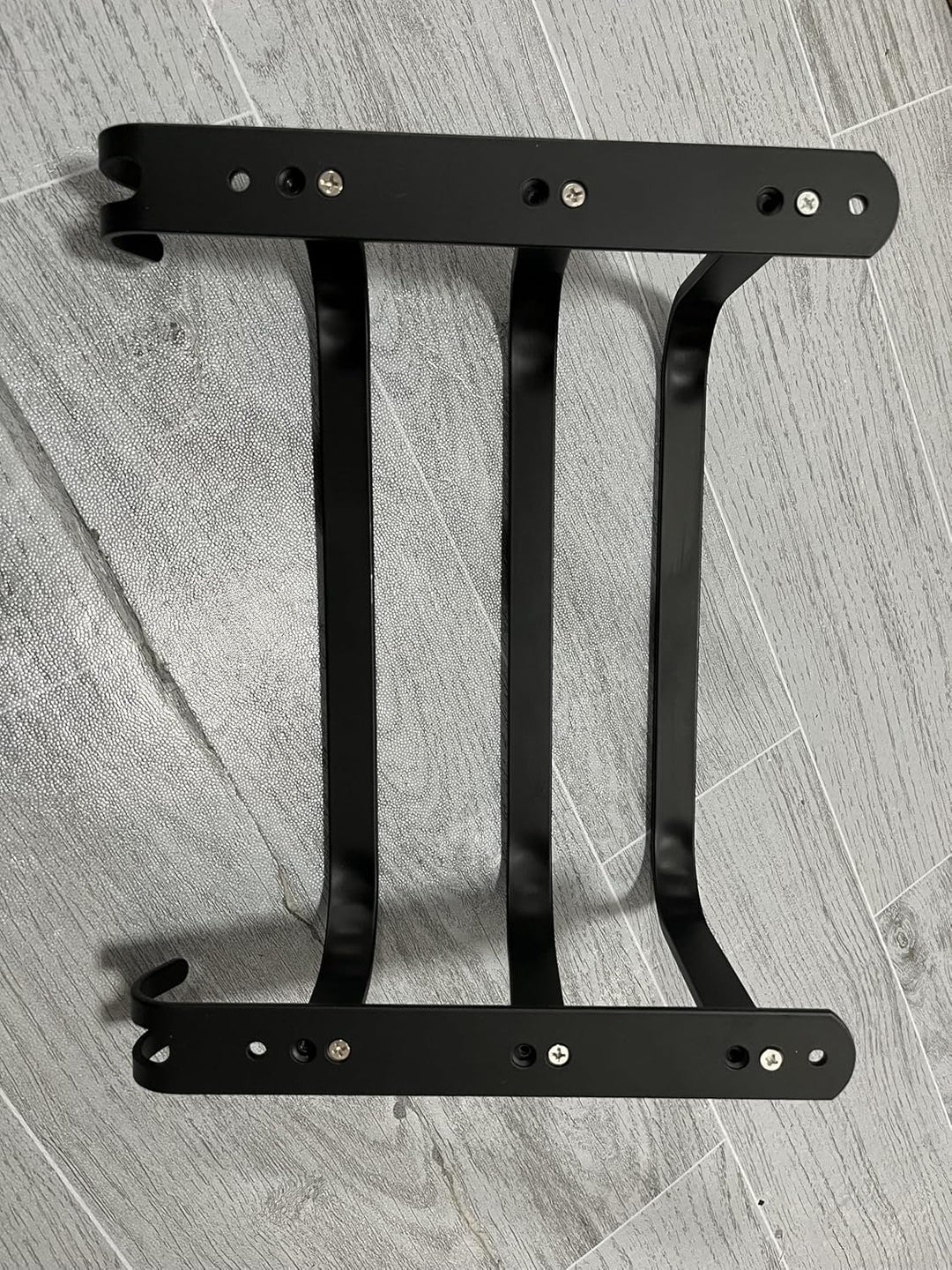 Handtuchhalter Schwarz Ohne Bohren Handtuchstange,Aluminium Selbstklebend Badetuchhalter, Wand 3-Stö
