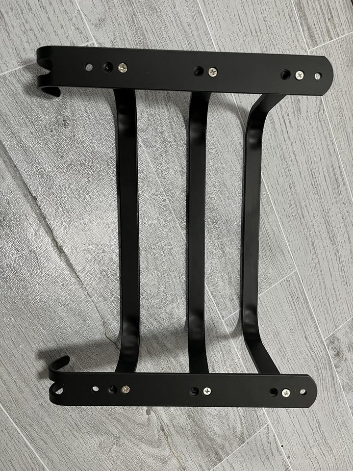 Handtuchhalter Schwarz Ohne Bohren Handtuchstange,Aluminium Selbstklebend Badetuchhalter, Wand 3-Stö