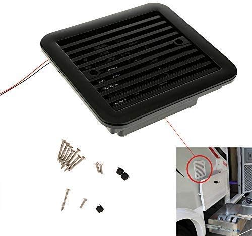 MASO 12 V Einweg Ventilator, geräuscharm seitlicher Abluftanschluss Lüftungsventilator für Auto Wohn