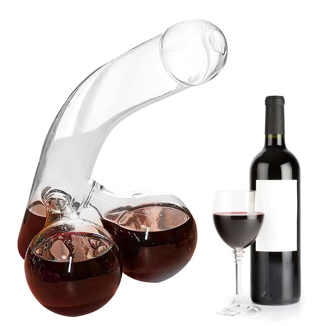 Lustiger Dekanter Whisky Karaffe Set, Dekanter Rotwein Einzigartiger Glasbehälter für Scotch Whisky
