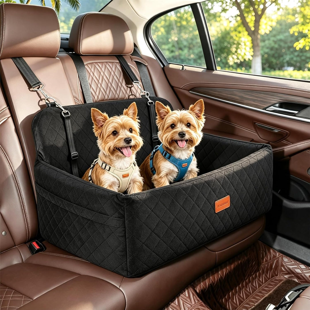 Hundeauto-Sitz für grosse und mittlere Hunde und Sitzerhöhung für kleine Hunde, abnehmbarer und wasc