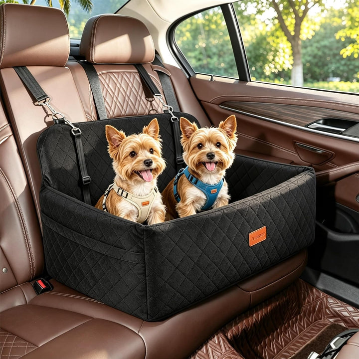 Hundeauto-Sitz für grosse und mittlere Hunde und Sitzerhöhung für kleine Hunde, abnehmbarer und wasc