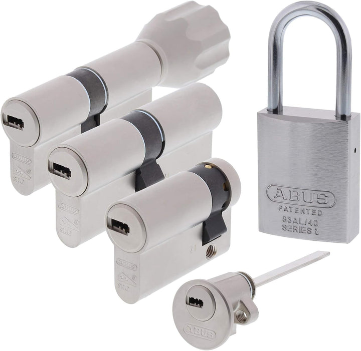 ToniTec Set aus ABUS Profilzylinder als Knaufzylinder EC550 Nachfertigung nach Code ohne Schlüssel G