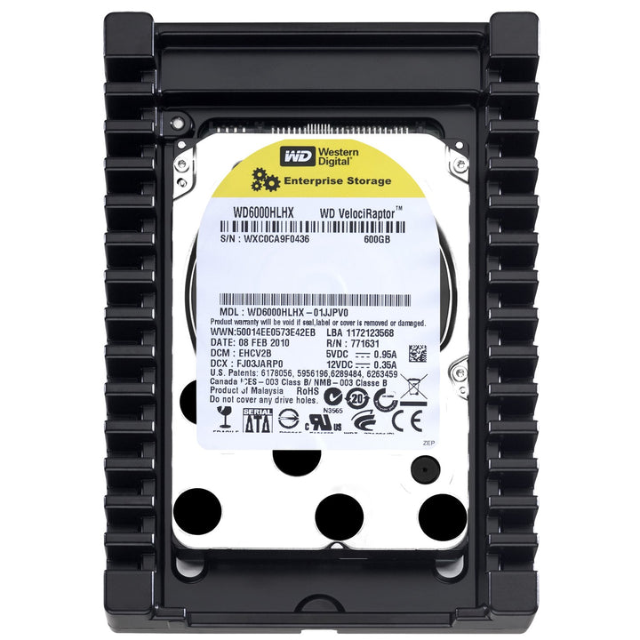 Western Digital WD6000HLHX VelociRaptor 600GB interne Festplatte (8,9 cm (3,5 Zoll), 10000rpm, 3,6ms