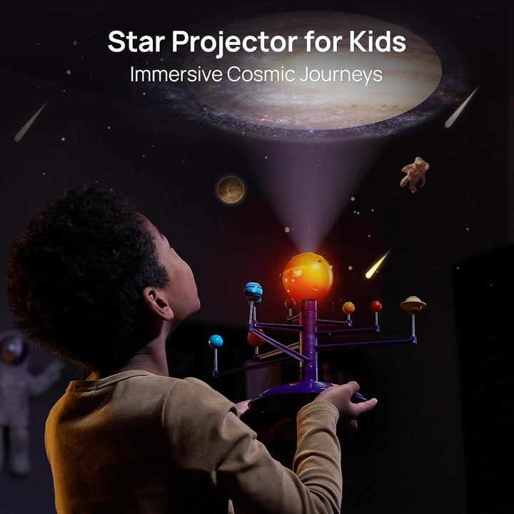 Science Can Sonnensystem Modell Planetensystem für Kinder Planeten Projektor Deutsch mit 8 Planeten