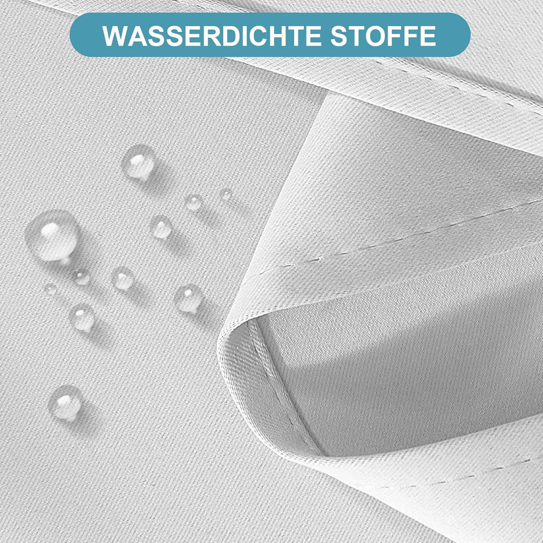 Lapalife Outdoor Vorhang Wasserdichter extra breit Oben und unten mit Ösen,B254XH274cm Wetterfest Ou