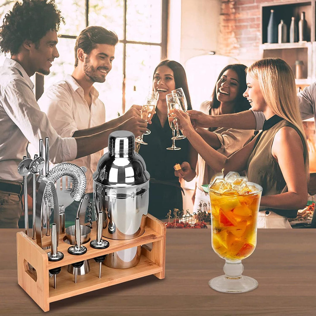 Lychee Professionelles Edelstahl Cocktailshaker(12-TLG)/Premium Cocktail Shaker Set/Cocktailshaker/P