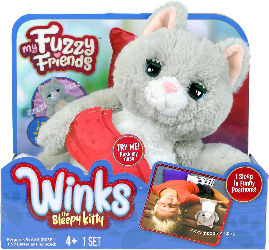 My Fuzzy Friends - Winks die schlafende Katze, interaktives Haustier, Schlafende Katze, mit Reaktion