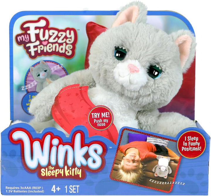 My Fuzzy Friends - Winks die schlafende Katze, interaktives Haustier, Schlafende Katze, mit Reaktion