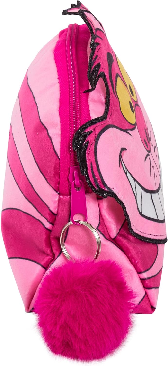 Grinsekatzen-Make-up-Tasche für Damen, Disney Kosmetiktasche, Kosmetiktasche, Federmäppchen, rose, E