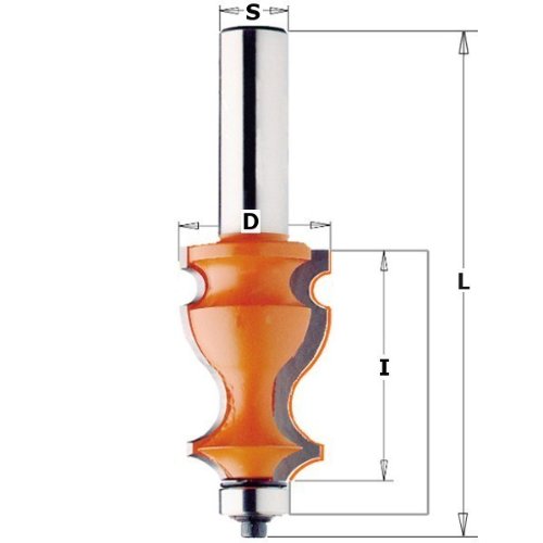 CMT Orange Tools 955.902.11 – Erdbeere für Zierleisten mit rodam. HM S 12 D 27 x 41
