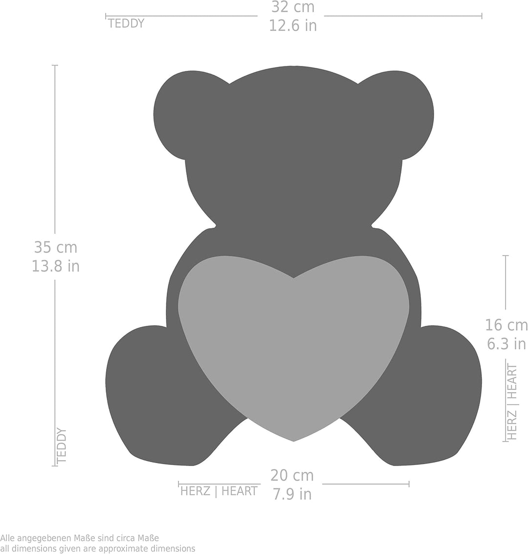 BRUBAKER Teddy Plüschbär mit Herz Rot - Ich Liebe Dich - 35 cm - Teddybär Plüschteddy Kuscheltier Sc