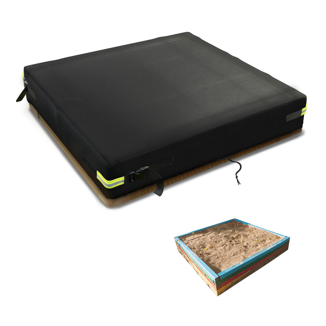 Sandkasten Abdeckung 600D Oxford-Stoff PVC-Beschichtung Wasserdicht Regenfest Anti UV Sandkastenabde