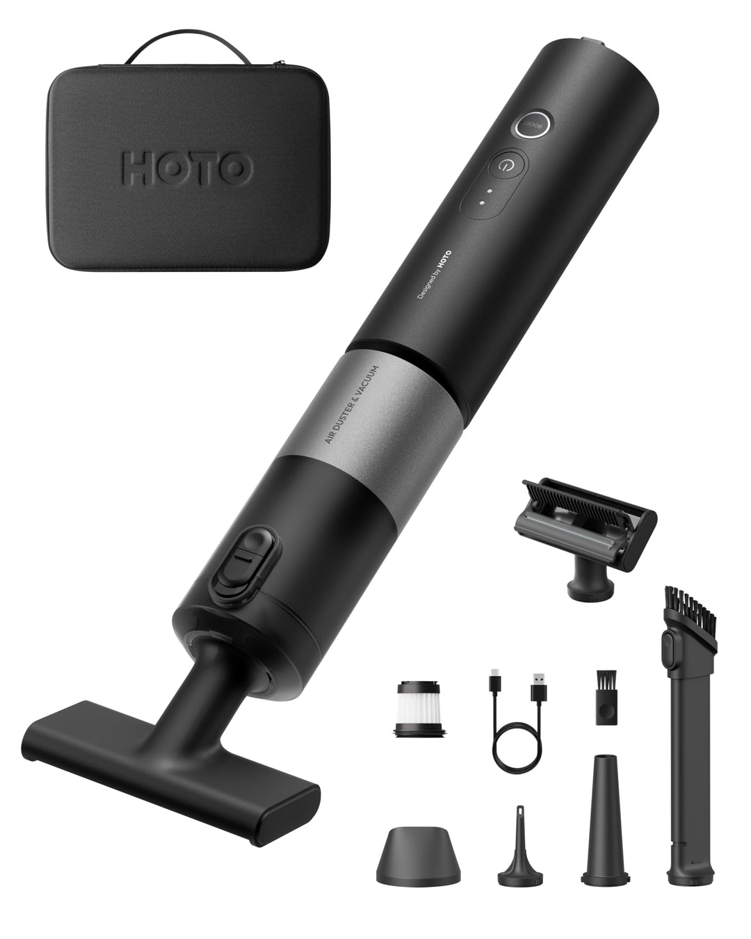 HOTO AutoCare Plus, Akku-Autostaubsauger, 20000Pa Saugkraft Handstaubsauger | 4-in-1 Tragbarer Hands
