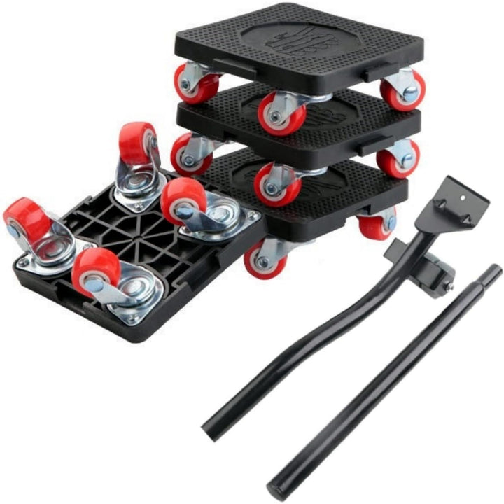 Heavy Duty Möbel Heber mit 4 Schiebern und Crowbar, 360°Rotation Räder Möbel Mover Dolly 660 lb Trag