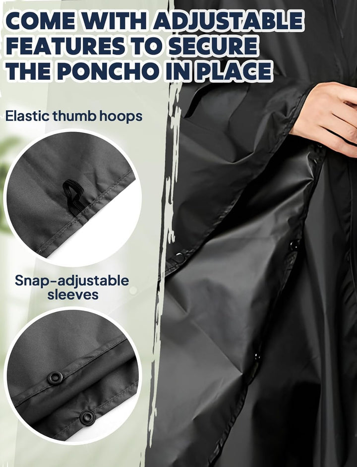 ANYOO Wasserdicht Radfahren Regen Poncho Portable Leichte Regenjacke Mit Kapuze Fahrrad Fahrrad Comp