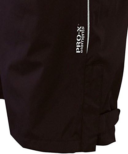 PRO-X elements Herren atmungsaktive Regenhose Herren mit gedoppelter Sitzfläche I Reflektierend, was