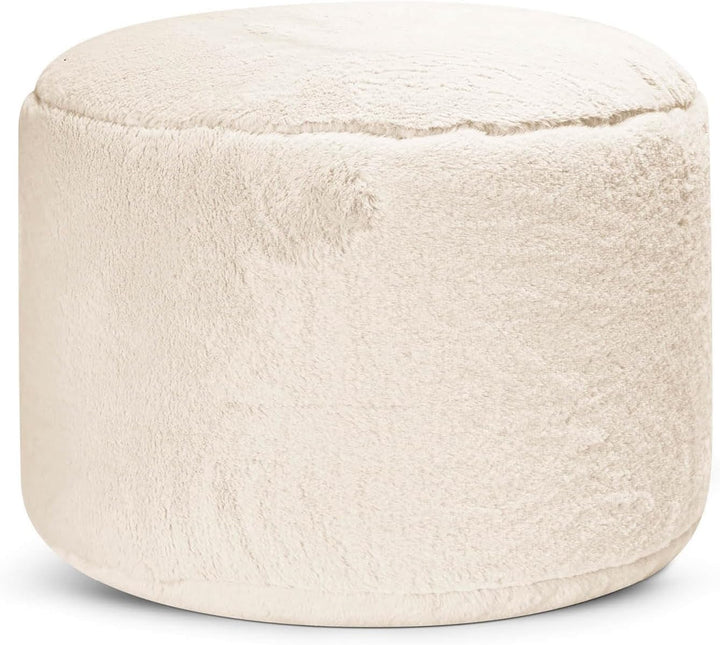 mokebo Pouf XL aus Kunstfell 'Der Flauschige', Flauschiger Fusshocker oder Sitzpouf in Faux fur in B