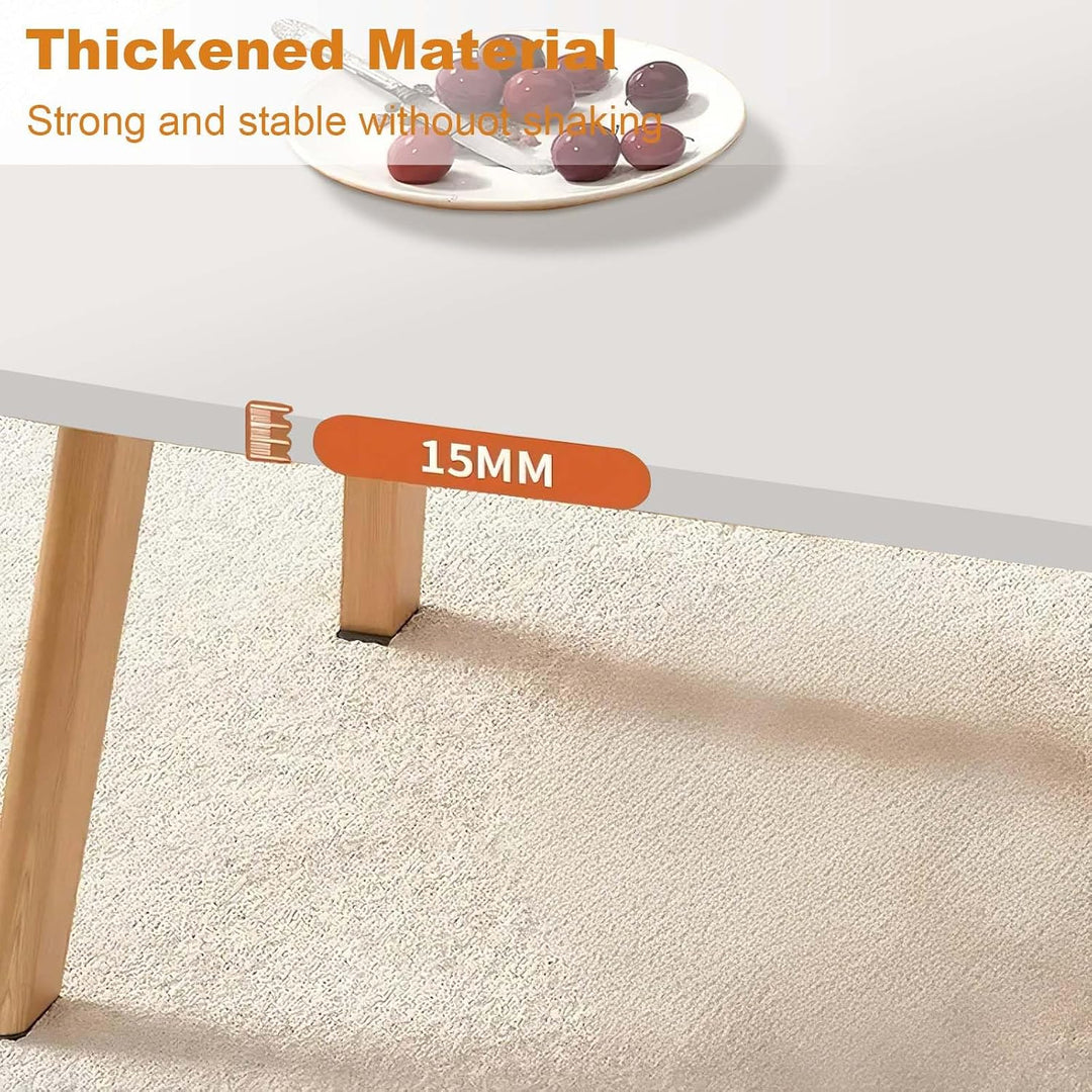Couchtisch Klappbarer, Wohnzimmertisch Klein Holz, Tisch-Bein-Schnallendesign, Keine Montage erforde