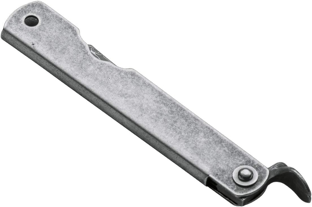 Higonokami Unisex – Erwachsene KINZOKU Damascus, Silber, 16,7 cm