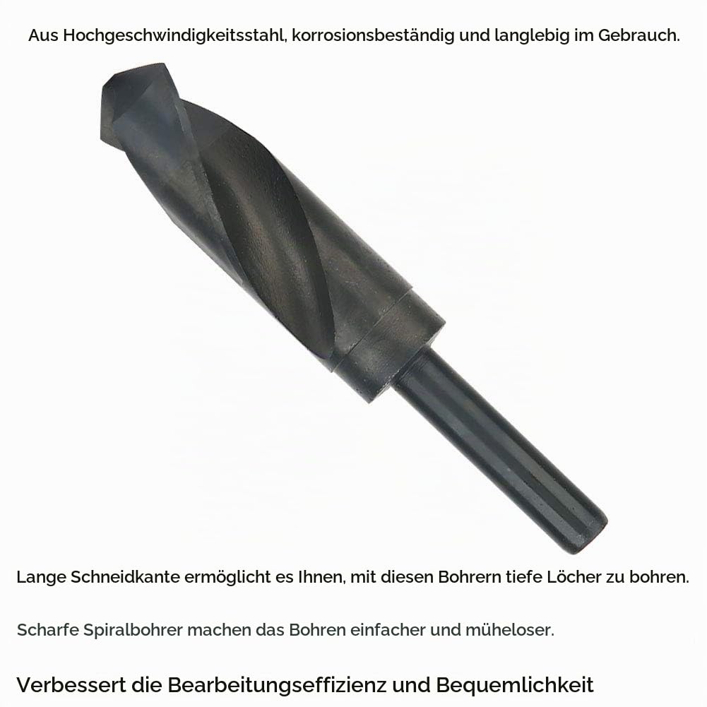 Hochgeschwindigkeitsstahl-Fräser 24,5 mm / 26 mm / 27 mm / 28 mm, 1/2 Spiralbohrer mit geradem Schaf