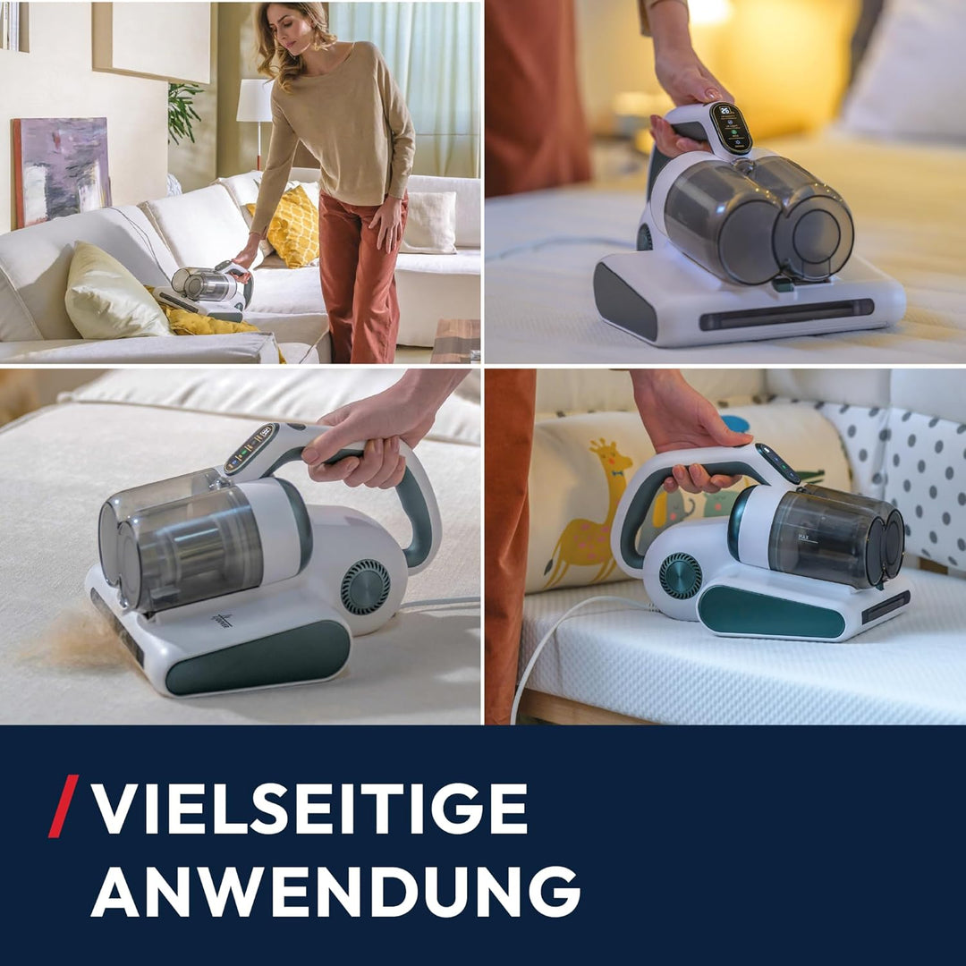 Hoover Milbensauger für Matratzen & Polster, mit Staubsensor & UV-Licht zur Entfernung von Staubmilb