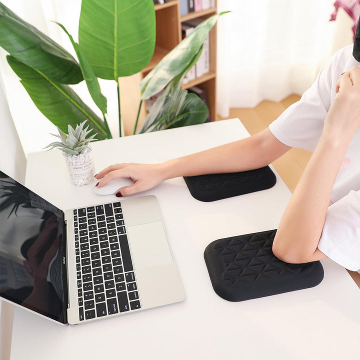 LargeLeaf Ergonomische Handgelenk- und Ellenbogenauflage für den Schreibtisch mit Memory-Schaum und