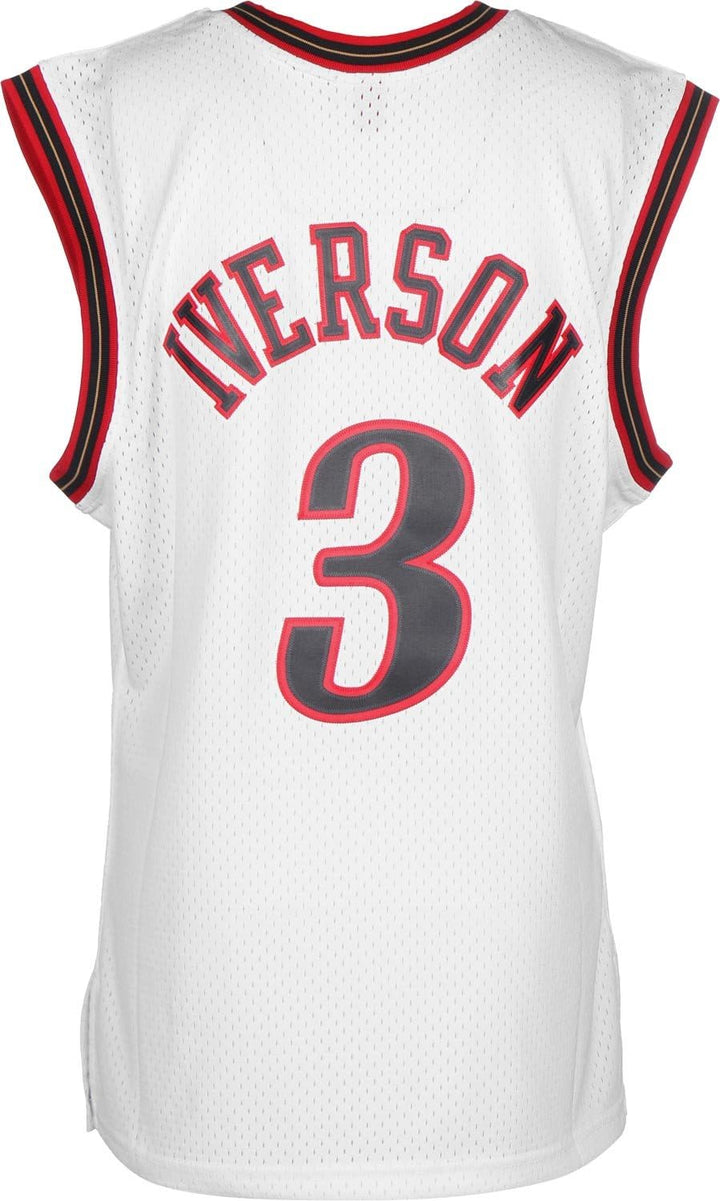 Mitchell & Ness Allen Iverson #3 Philadelphia 76ers 2000-01 Swingman NBA Trikot Weiss XL, XL