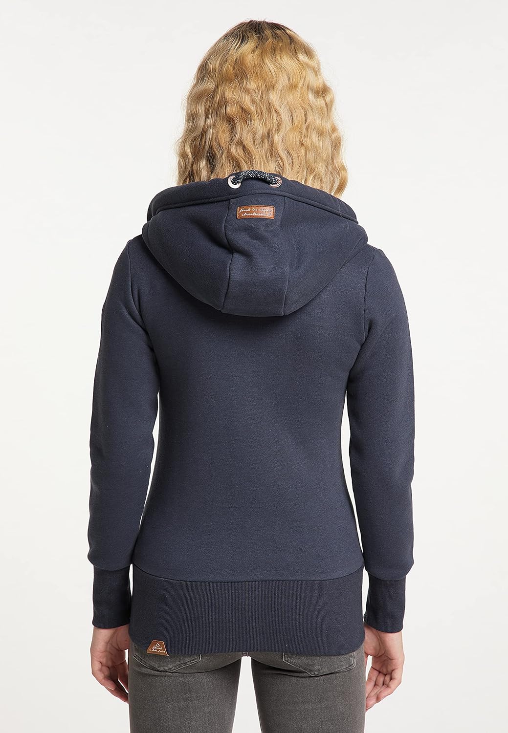 Ragwear NESKA Zip Damen Frauen Kapuzenjacke,Zip Hoodie,Kapuzenpullover,Sweatjacke XS Blau, XS Blau