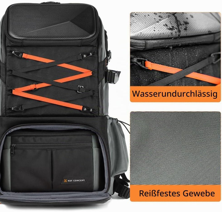 K&amp;F CONCEPT Kamerarucksäcke für Fotografen, riesige Reisetasche, 32L, grosse Kamerataschen mit Lapto