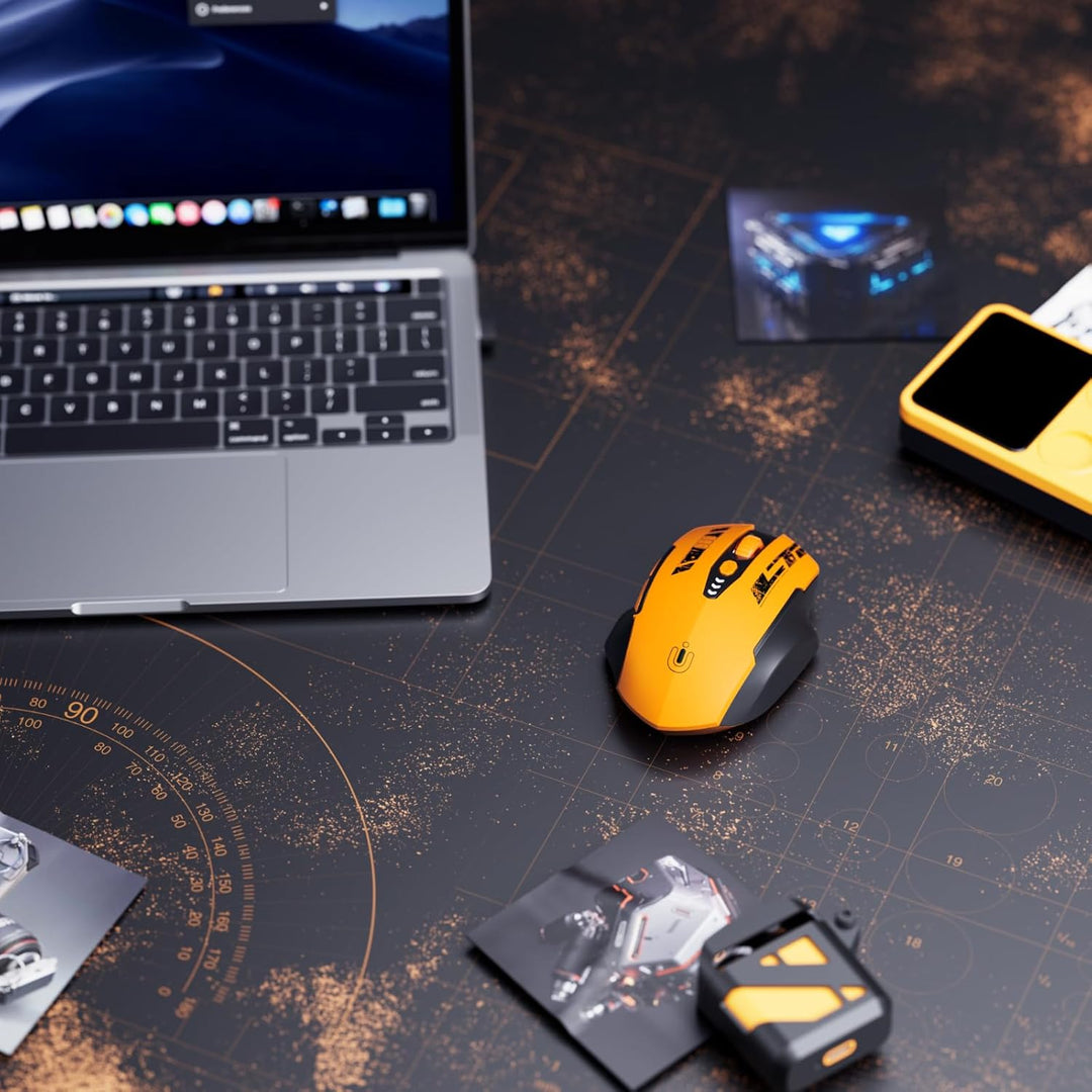 Uineer kabellose Maus, [Verbessert] Mit visueller Batterieanzeige, 2.4G USB Ergonomische Maus kabell