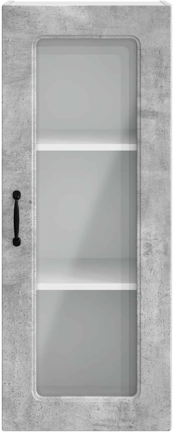 vidaXL Geschirrspülerfront Kalmar Beton Grau 40 x 31 x 100 cm, Eleganter moderner Küchenregal, gross