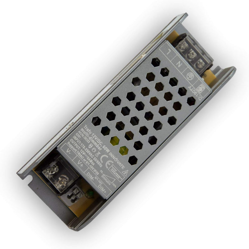 12V DC LED Trafo für Stripes - MR16 GU5.3 LED Halogen, ohne Mindestlast, kein Rauschen, kein Flimmer