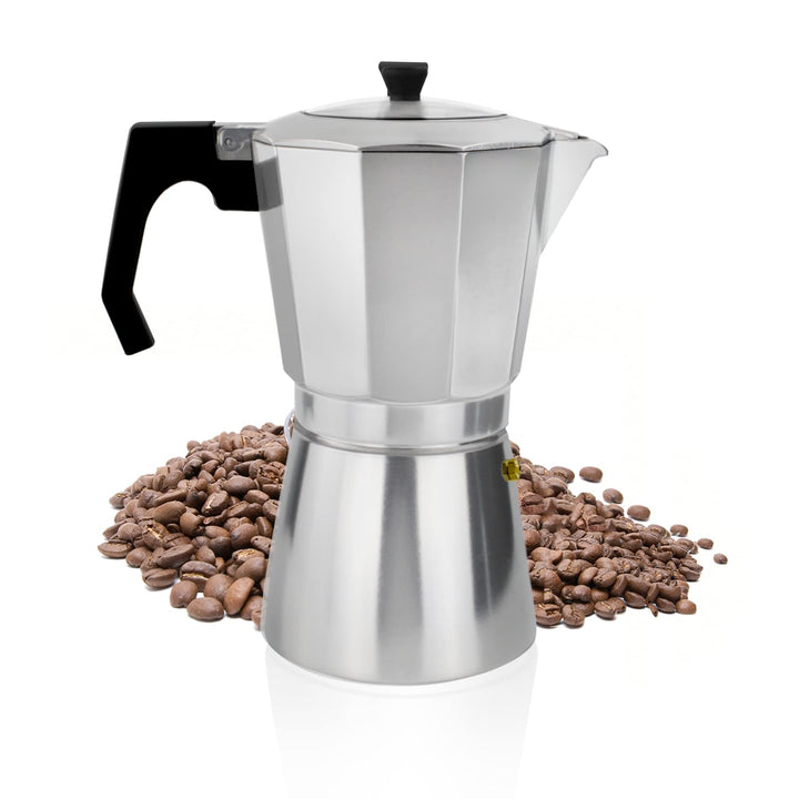 ACTIV CUISINE Espressokocher 14 Tassen aus Aluminium, Espressokanne Espresso Mokka Maker Mokkakanne