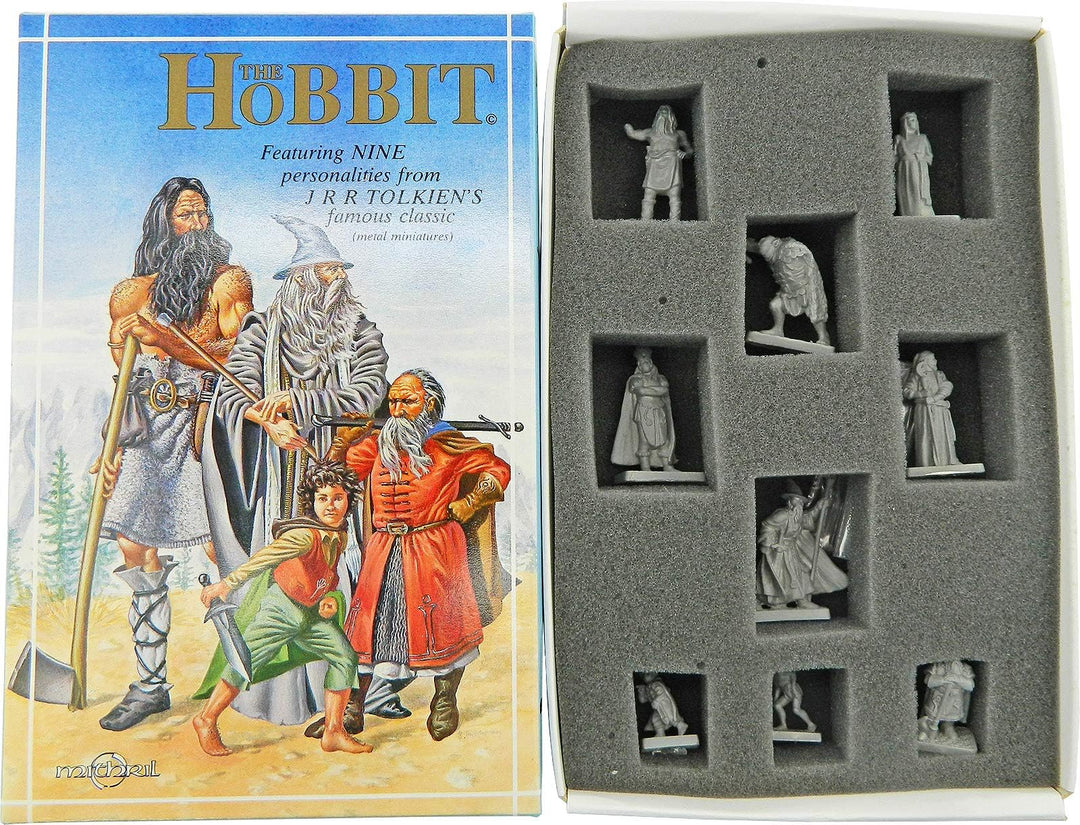 Mithril Miniatures The Hobbit Box-Set MB685, 9 x 32 mm grosse Sammelfiguren aus Metall