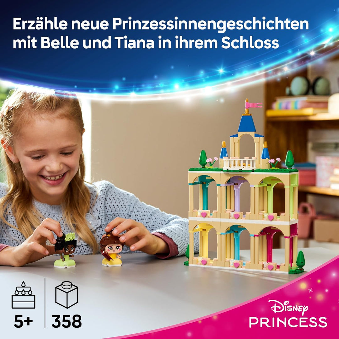 LEGO ǀ Disney Princess Die Mini-Prinzessinnen Belle und Tiana mit ihrem Schloss - Spielzeug mit 2 Mi