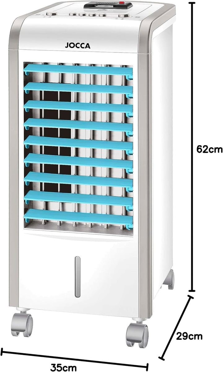 Jocca 2227 3-in-1 Ice/Water Verdunstungsklimaanlage mit Mückenschutz, Kunststoff, weiss