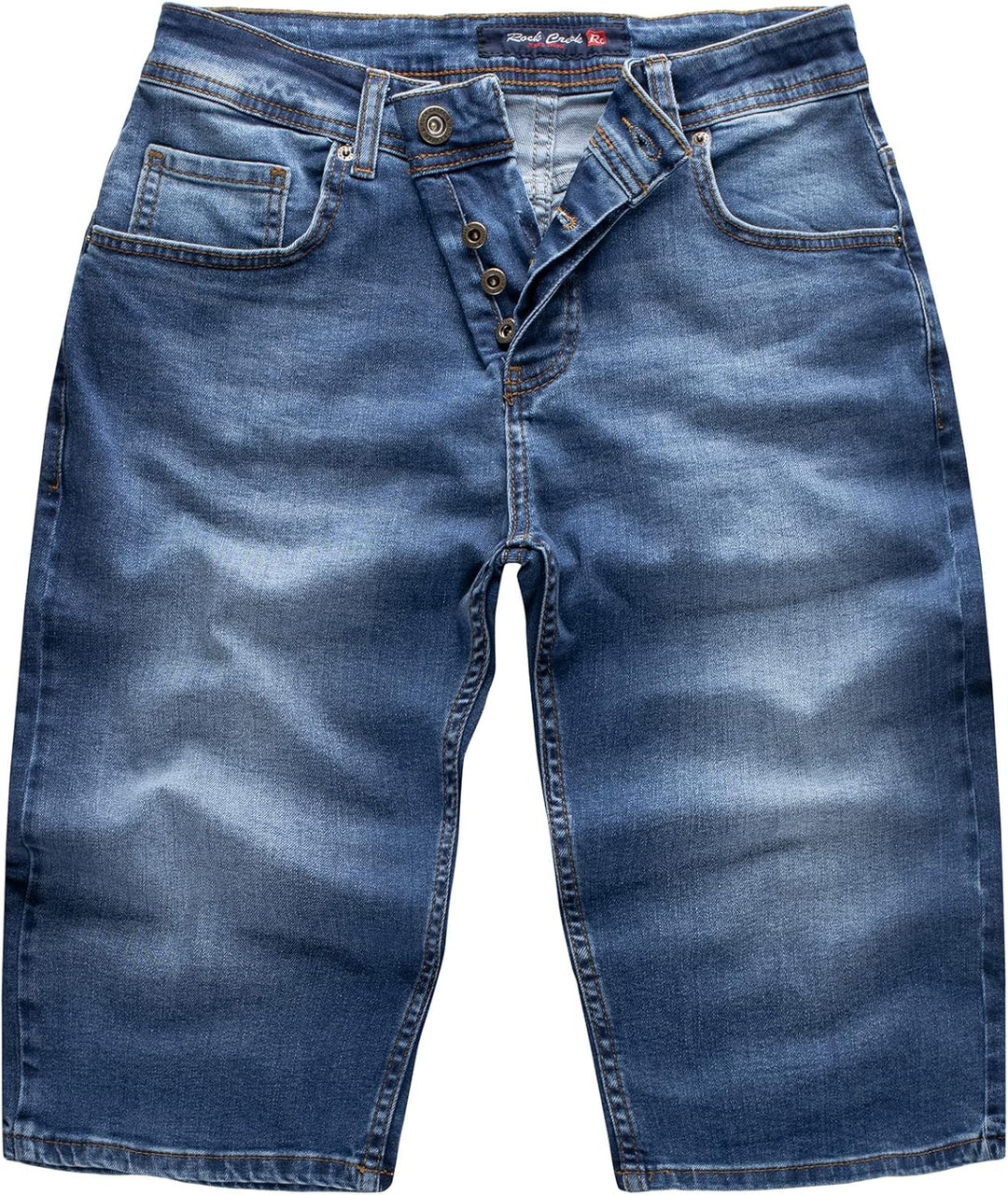 Rock Creek Herren Shorts Jeansshorts RC-2359 29W Dunkelblau, 29W Dunkelblau