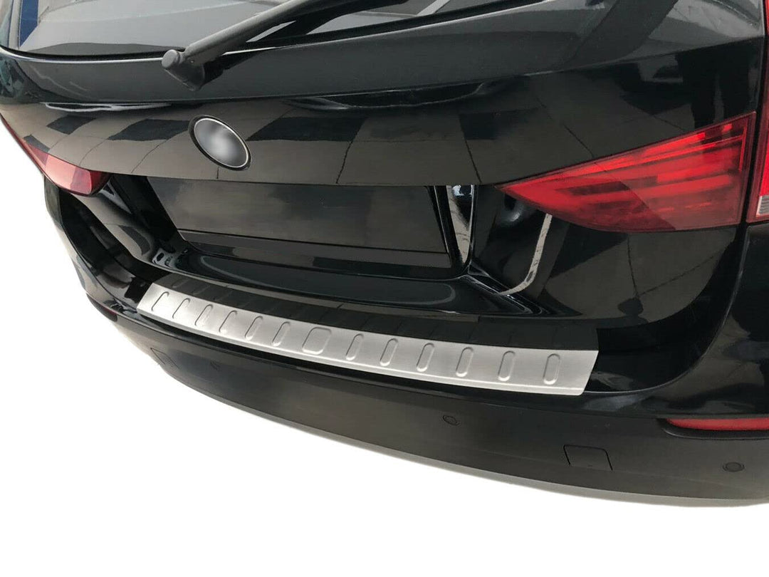 Ladekantenschutz Edelstahl MATT kompatibel für BMW X1 E84 2009-2012 vor LCI || mit Abkantung | premi