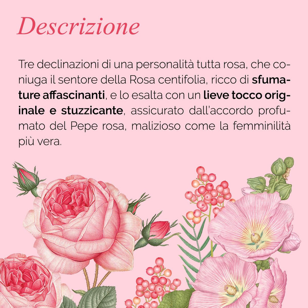 L'Erbolario 3 Rosa Eau de Parfum, 1er Pack (1 x 50 ml) 7 ml (1er Pack), 7 ml (1er Pack)