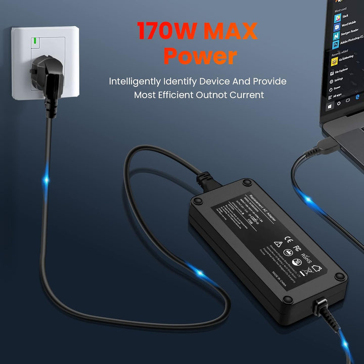 170W Laptop Netzteil für Lenovo Legion Y700 Y540 Y530 Y730 Y720 Thinkpad P50 P51 P70 P71 W540 W541 E