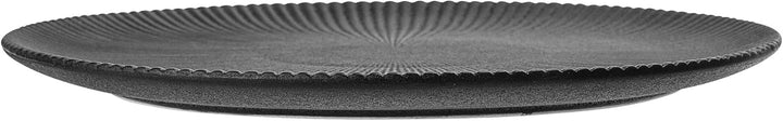 Bloomingville Neri Teller aus Keramik in der Farbe Schwarz mit einem Durchmesser von 29cm, 21255673