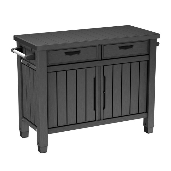 Keter Barbecue Unity XL, ideal als Halterung für die Zubereitung des Grills, 134 x 51,7 x 90 cm, Gra