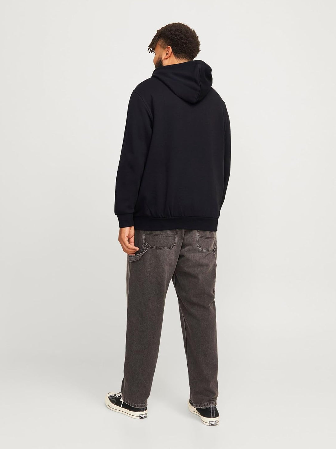 Jack & Jones Herren Jjelogo Blocking Sweat Hood Noos Kapuzenpullover Schwarz S Klassisch, Schwarz S