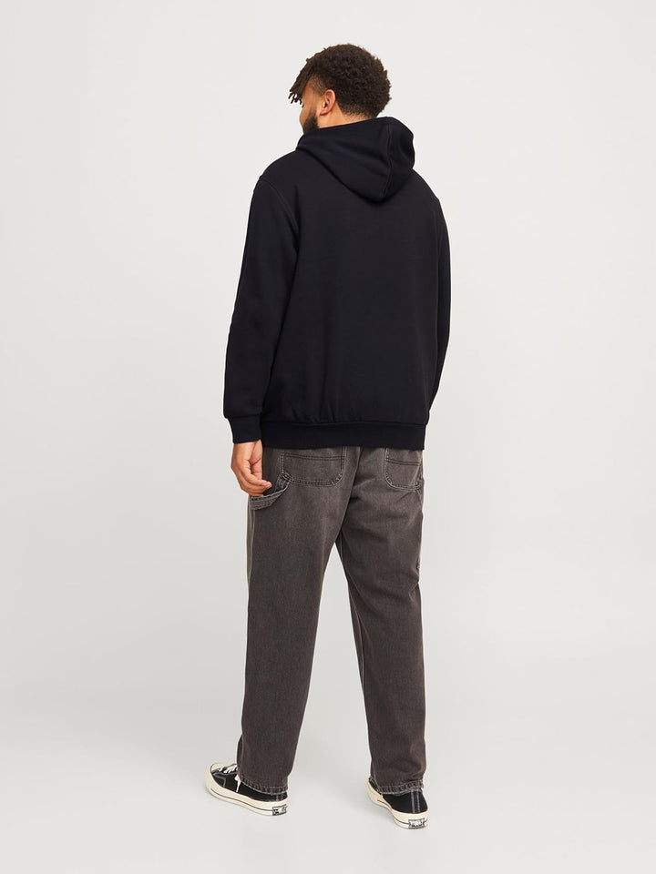 JACK & JONES Male Kapuzenpullover Logo Kapuzenpullover XL Schwarz, XL Schwarz