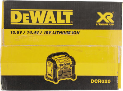 DeWalt Akku- und Netz-Radio/ Baustellen-Radio (DAB(DAB(+)/FM Stereo/FM, für 10,8 - 18 V, 3.5 mm Aux