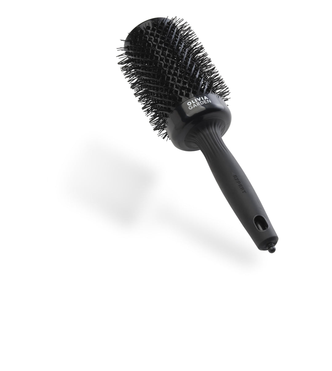Olivia Garden Expert Blowout Shine – Schwarz - 55 - Runde, antistatische Keramikbürste für glänzende