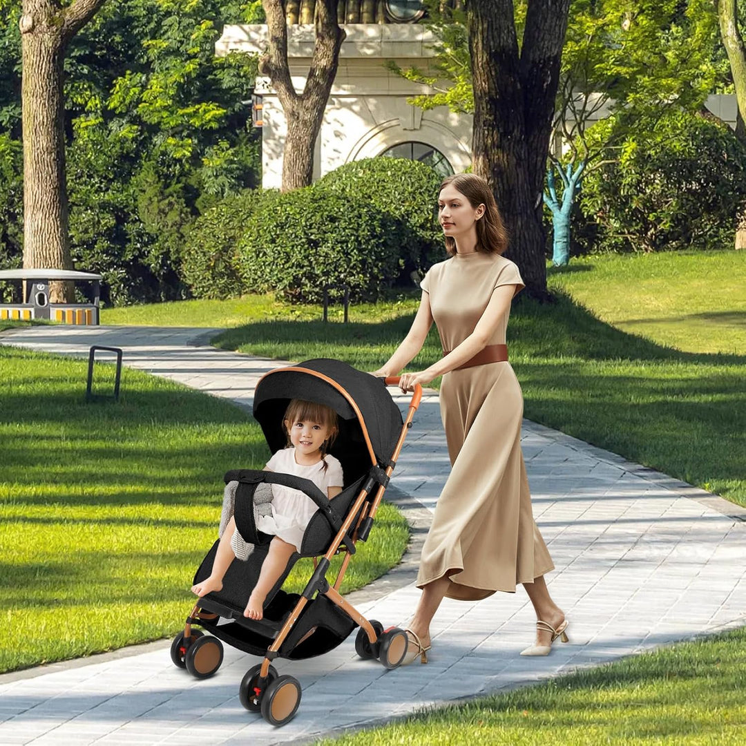 homewell Baby Kinderwagen klappbar, Buggy Kinderbuggy, 0-6 Jahre, flache Liegeposition, Einhändig Kl