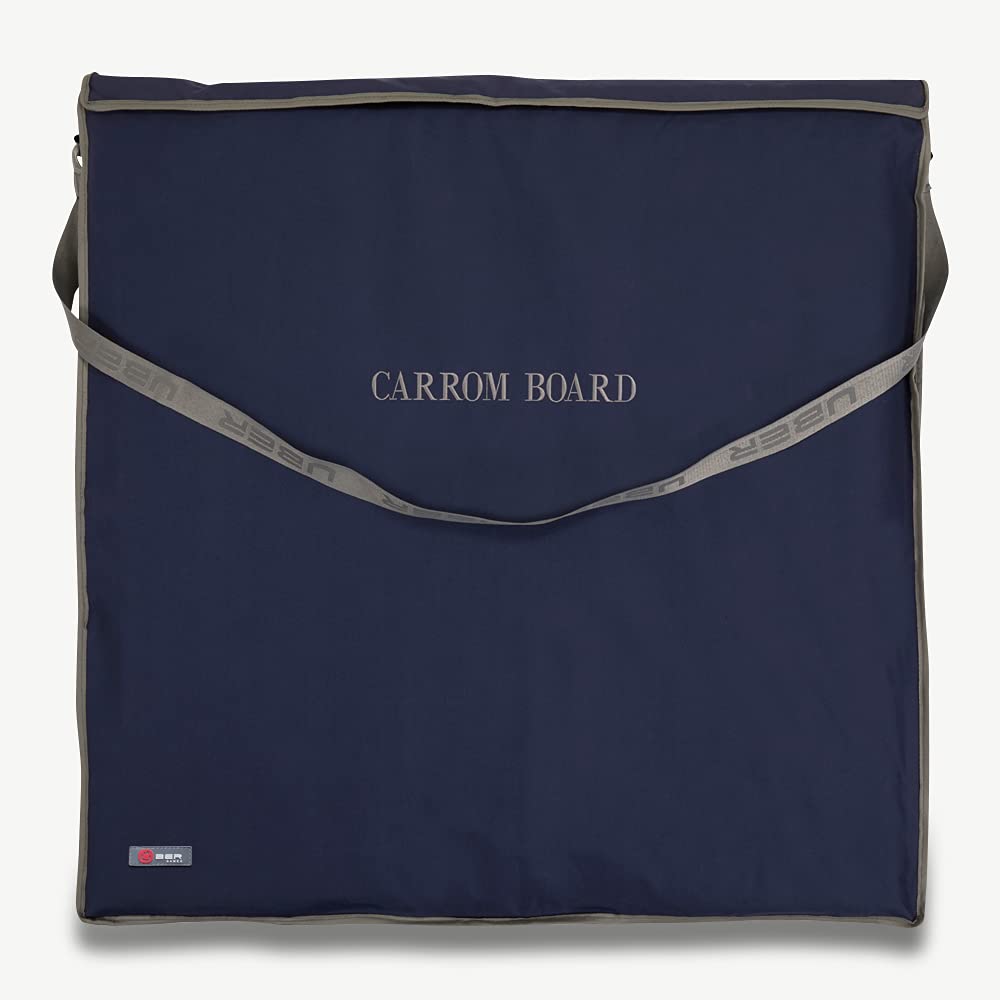 Carrom Tasche - 95x93x5 cm - für Carrom-Platten in voller Grösse mit Stossstange und Staufächern für