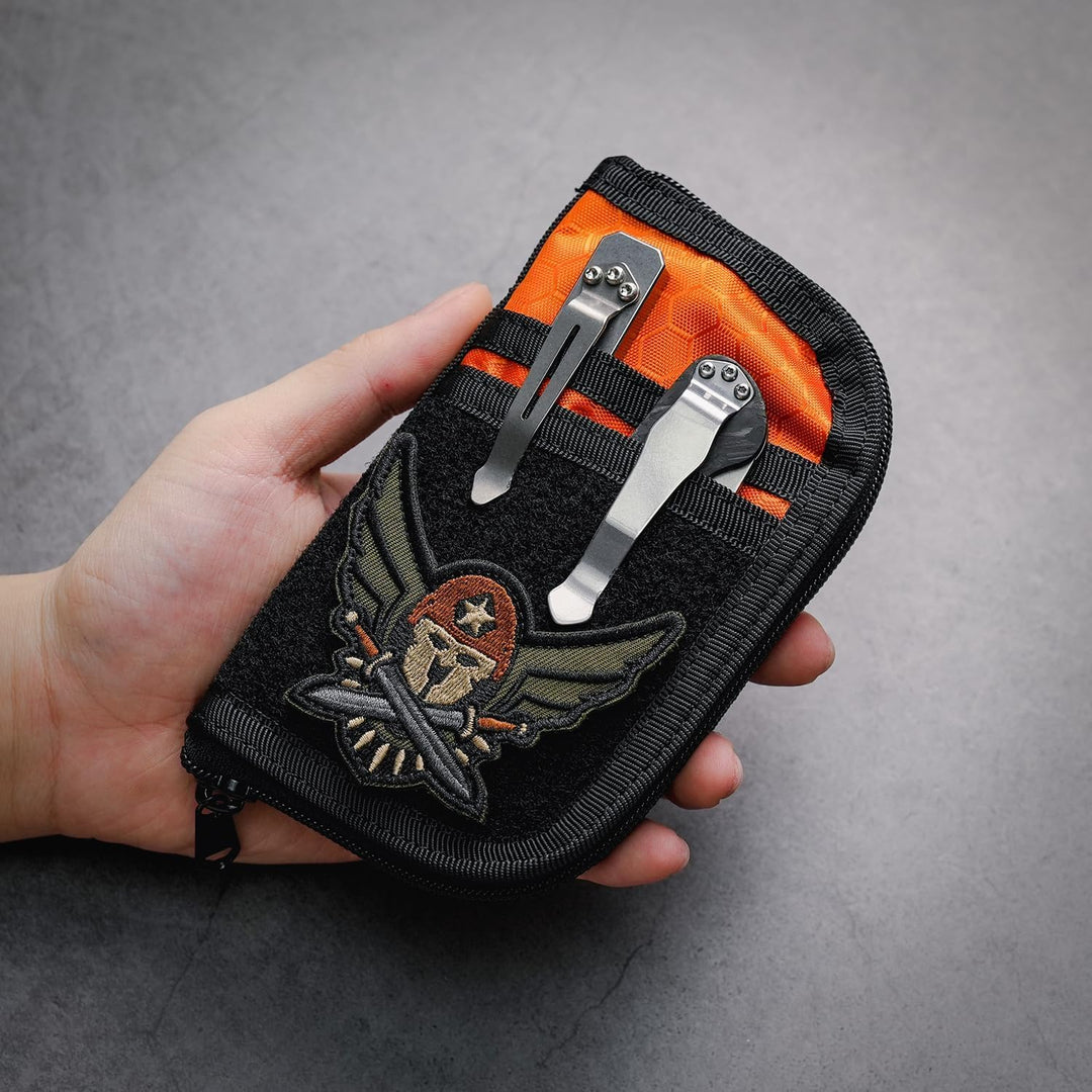 VIPERADE VE22 EDC Pouch Klein EDC Werkzeugtasche mit 4 Taschen und 5 elastischen Fächern Klein EDC O